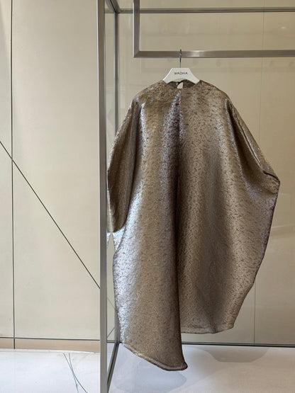 Metallic gold classic caftan