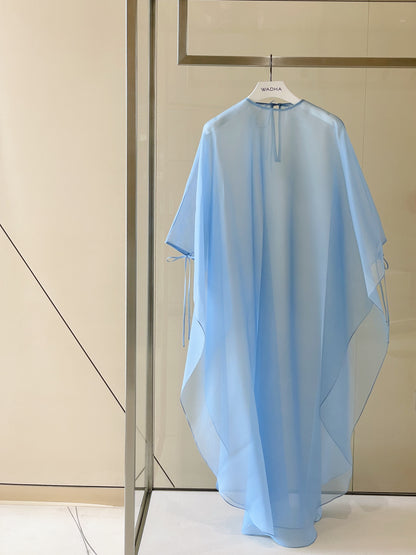 Classic Caftan in Silk Organza with separate Silk Blend Lining