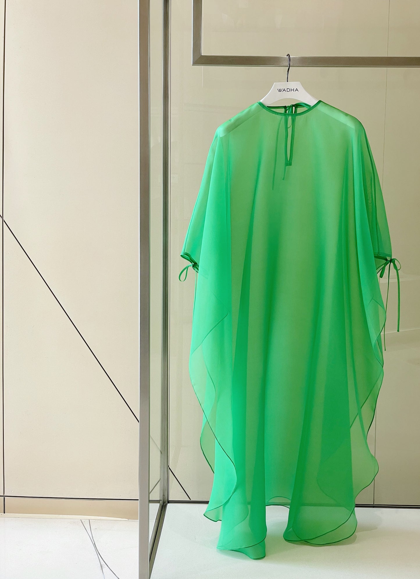 Classic Caftan in Silk Organza with separate Silk Blend Lining