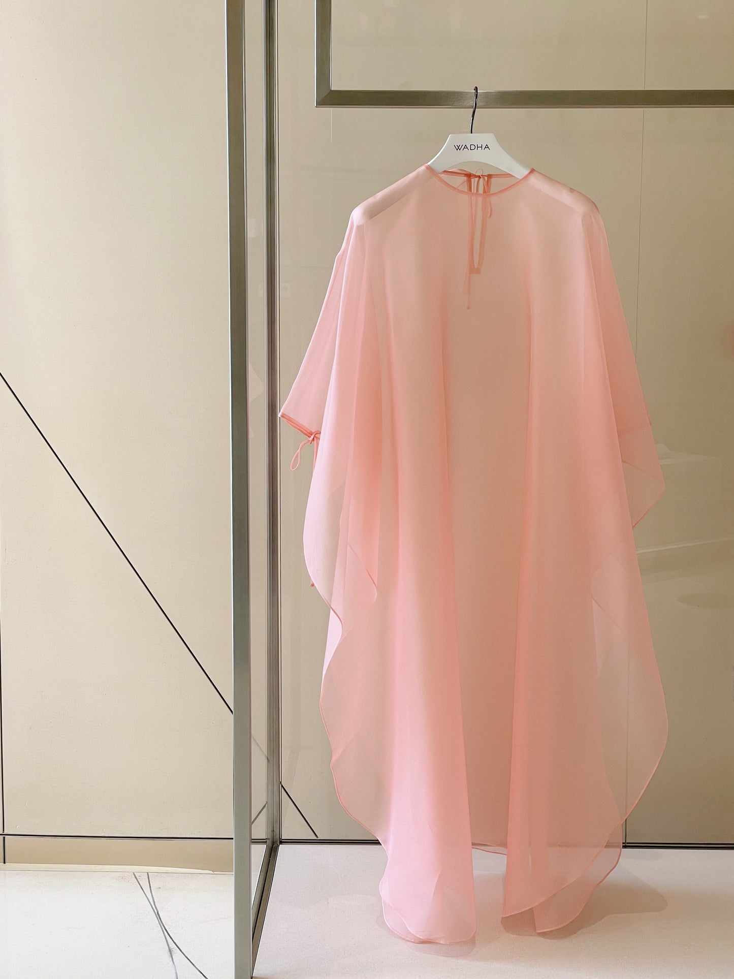 Classic Caftan in Silk Organza with separate Silk Blend Lining