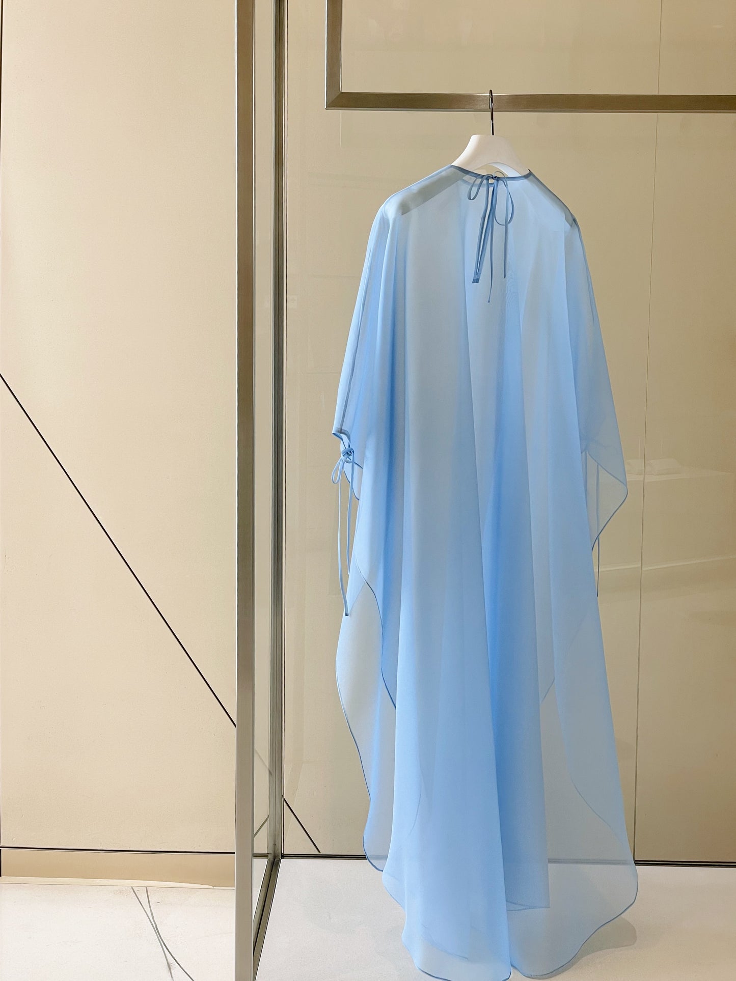 Classic Caftan in Silk Organza with separate Silk Blend Lining