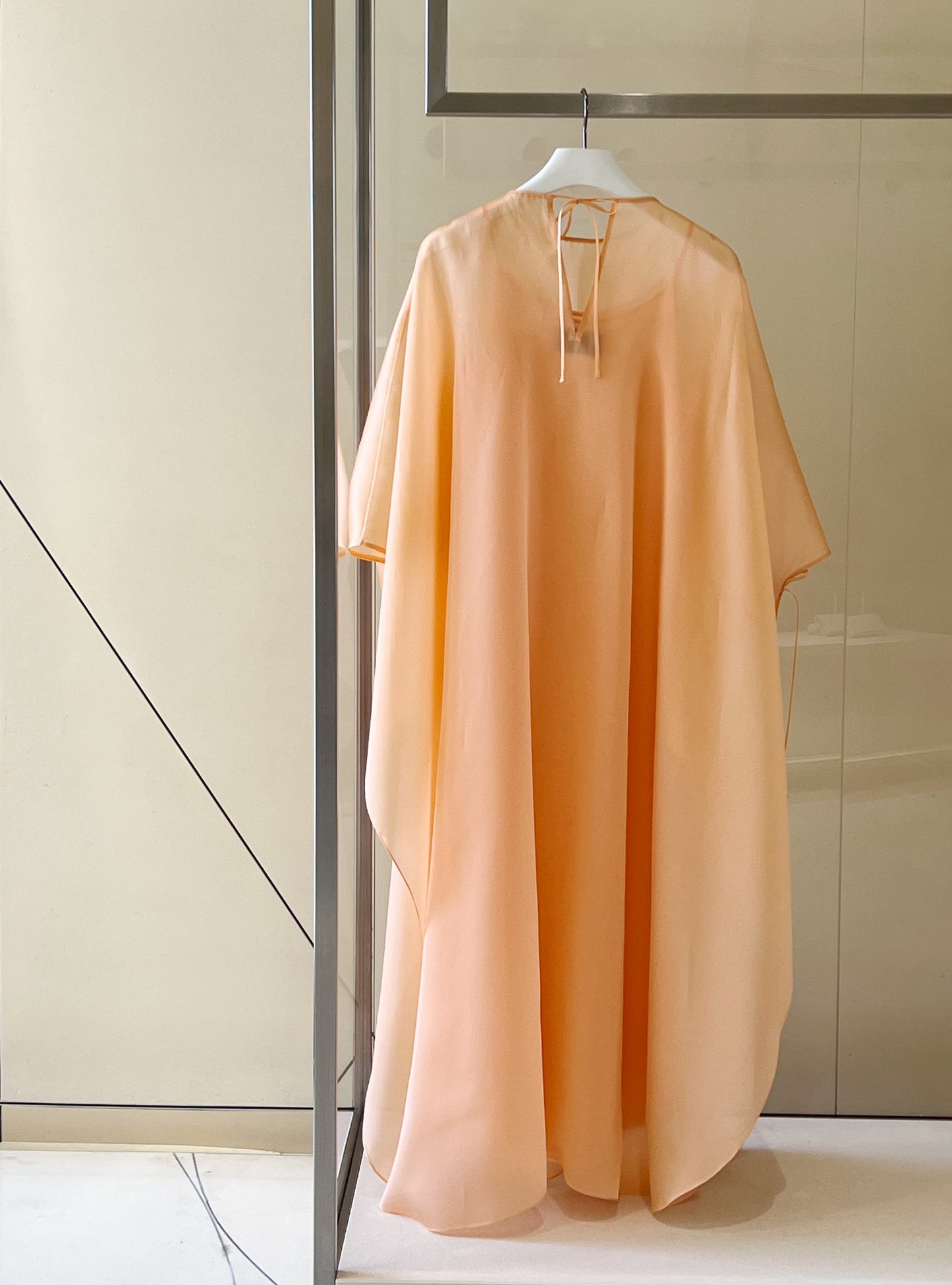 Classic caftan in silk organza