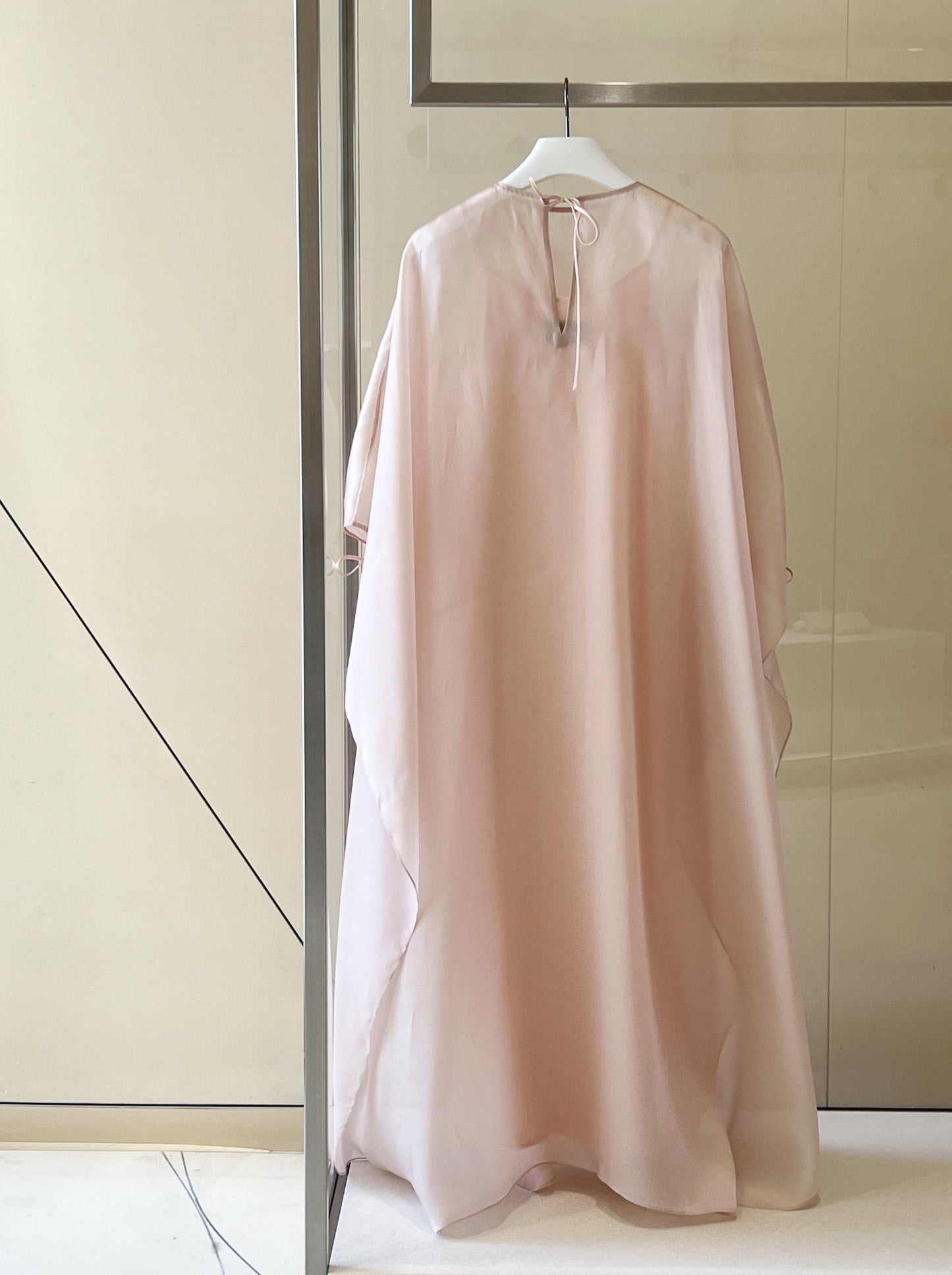 Classic caftan in silk organza