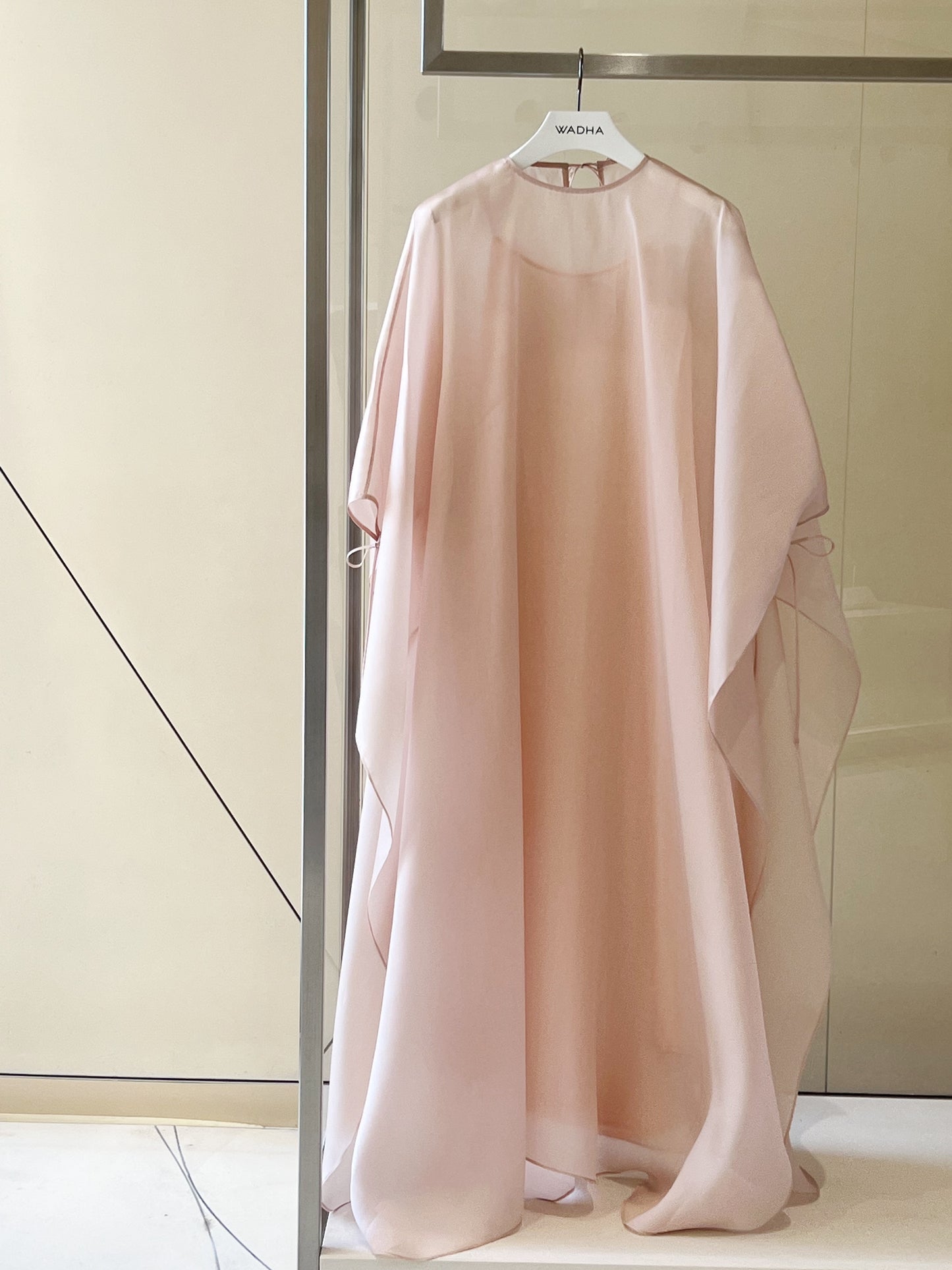 Classic caftan in silk organza