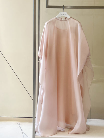 Classic caftan in silk organza