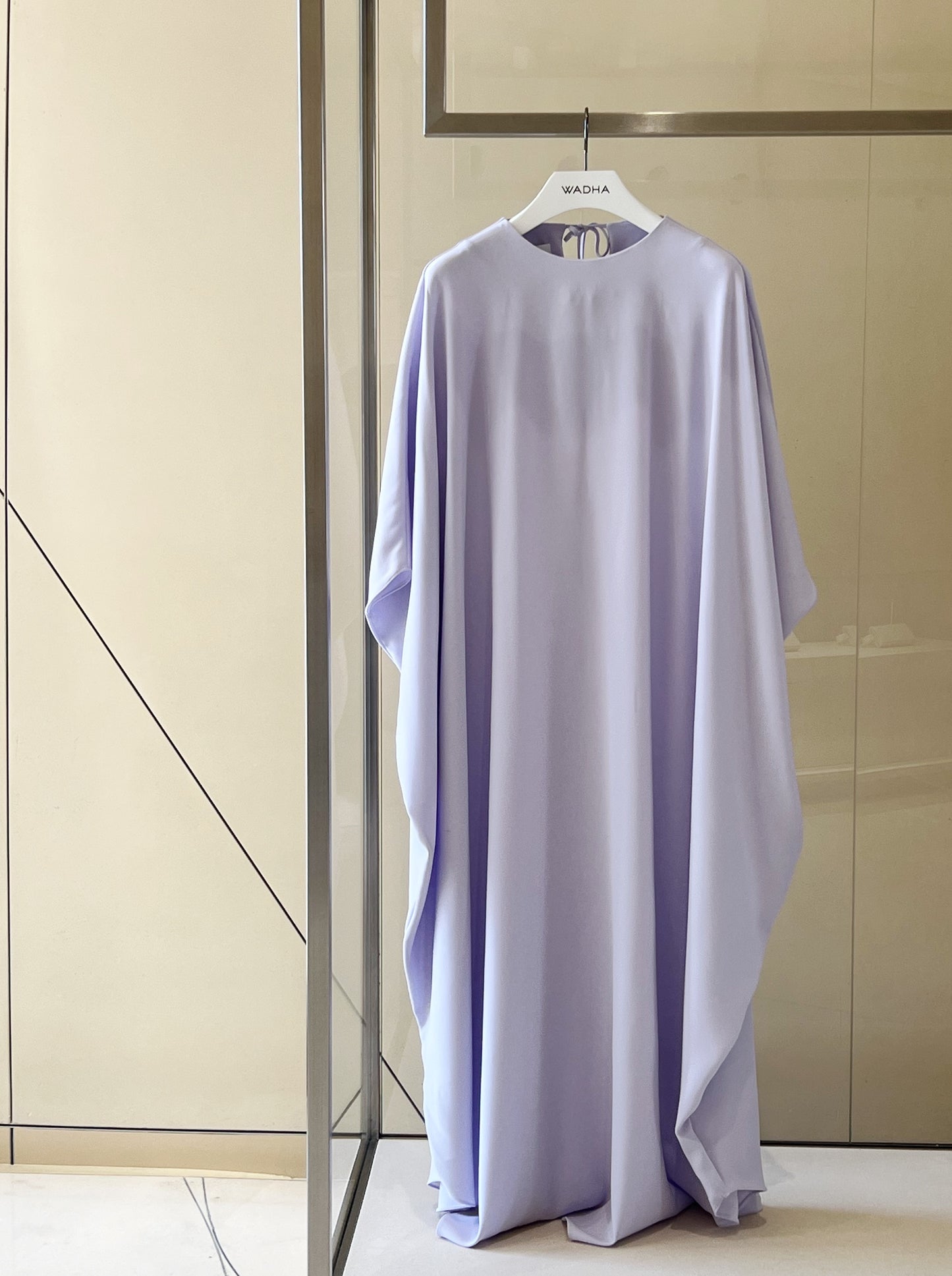 Classic caftan in silk crepe