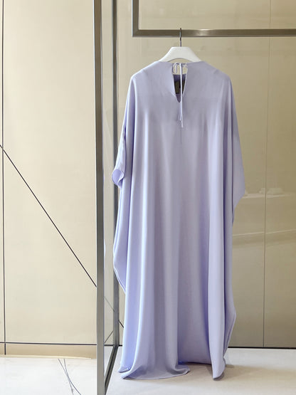 Classic caftan in silk crepe