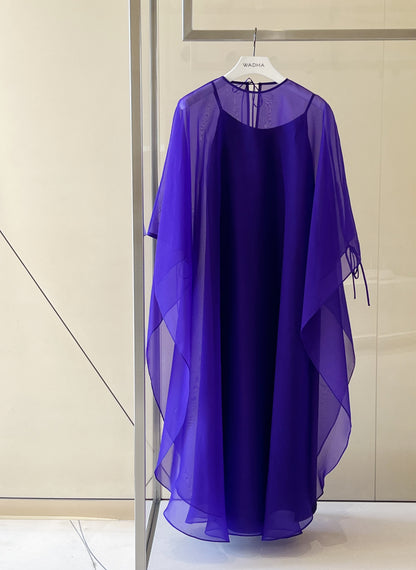 Classic caftan in silk organza