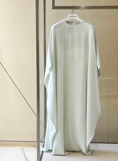 Classic caftan in silk crepe