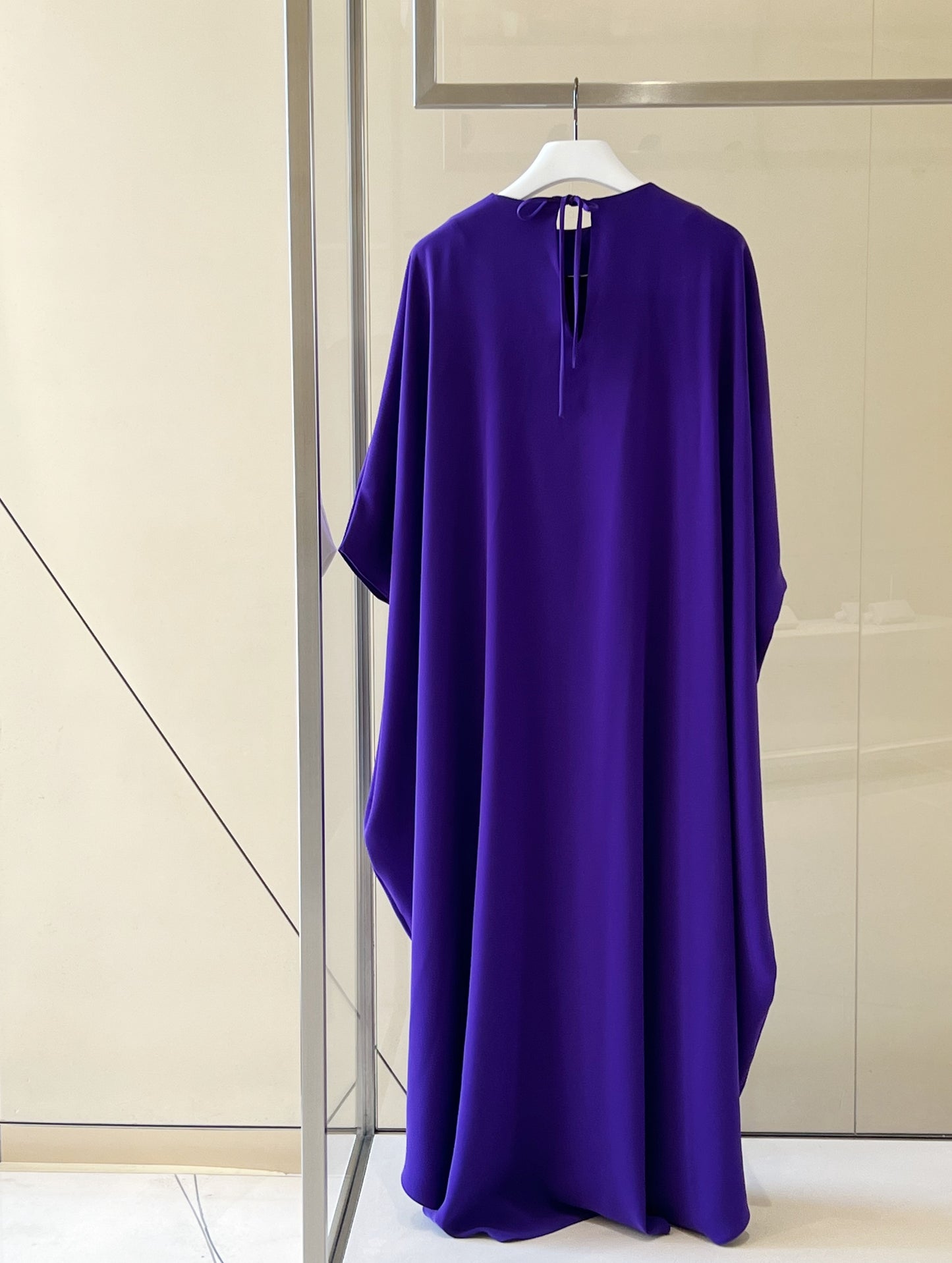 Classic caftan in silk crepe